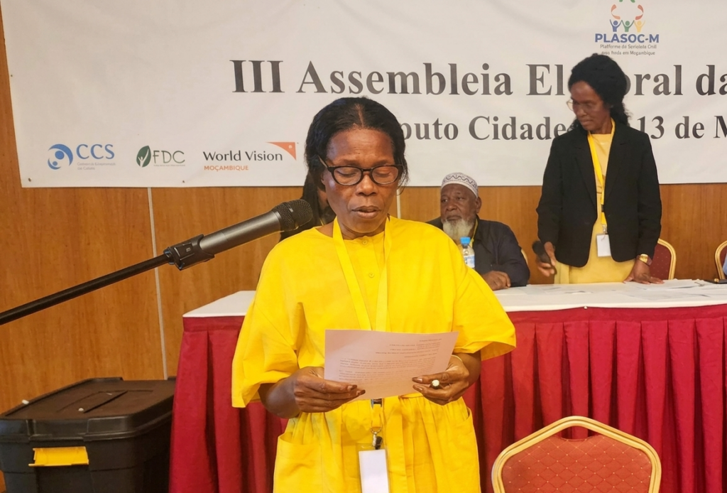 Josélia Mbanze eleita PR do Conselho de Direcção da PLASOC-M para 2026–2029 